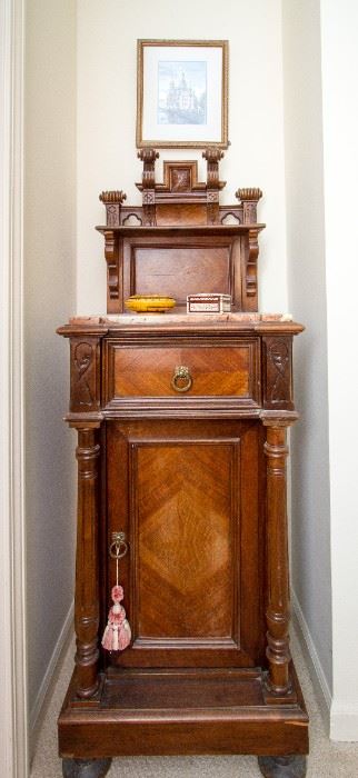 Amazing Antique Wash Stand w/Marble Top