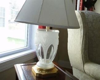Lalique Style lamp