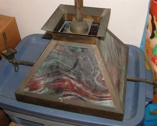 Electrified Gas Lamp from Martha's Vineyard