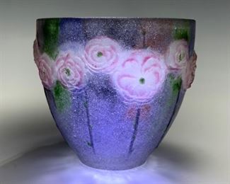 Gabriel Argy Rousseau Small "Rose" Vase C.1920 - Lot 114
