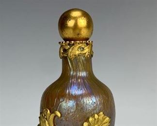 Rare Loetz Art Nouveau & Gilt Bronze Perfume - Lot 128a
