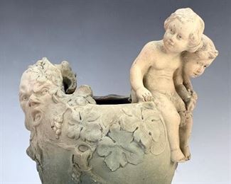 Constant Roux (1865-1929) Ceramic Figural Planter - Lot 94