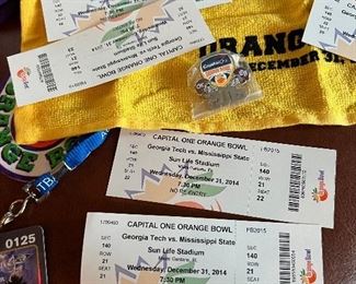 Orange Bowl unused Tickets