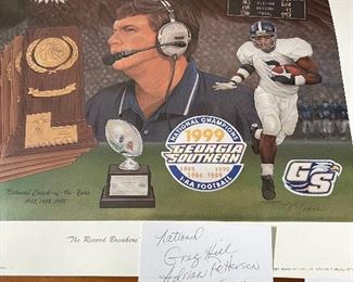 Coach Johnson Greg Hill Adrian Petterson Georgia Southern 1999