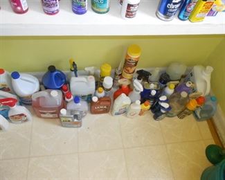 Lots of Cleaning Products