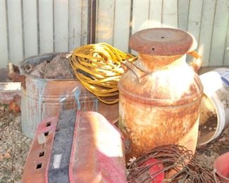 Milk Can, Copper Double Boiler