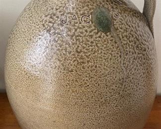 John Anderson Craven 3 Gallon Pottery Jug (J.A.C. 1800's)