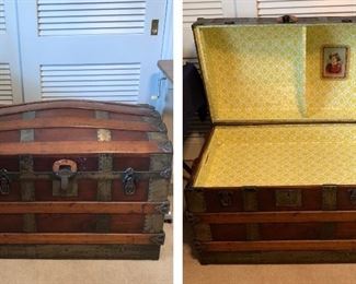 Nice Old Trunk with Inserts