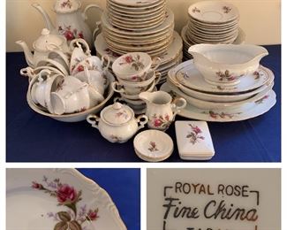 Vintage Royal Rose China