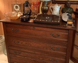 Oak Three Drawer Chest