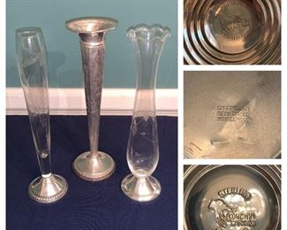 Sterling Weighted Vases