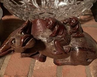 Carved Oriental Statue