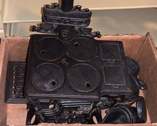 Small Cast Iron Stove with Accessories