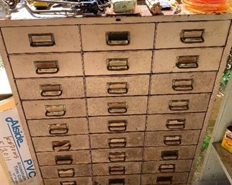Industrial 27 Drawer File Cabinet