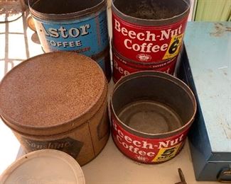 Vintage Coffee Cans