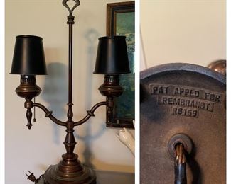 Old Rembrandt Desk Lamp