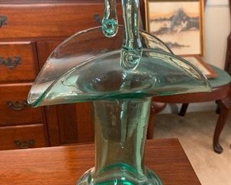 Mid-century Glass Basket