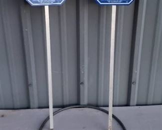 Security Items: 2 ADT Yard Sign, Schlage Coated Cable and Master Padlock w/Key