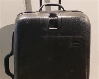 Black Hard Side Samsonite Rolling Suitcase ~ 16 x 10 x 26 in. tall