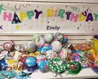 Floral Shop Close Out Items ~ Party Items and Mylar Balloons