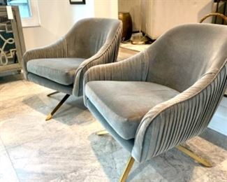 West Elm Saddle Chairs