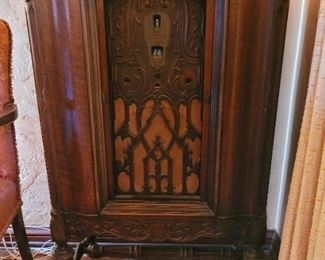Old radio cabinet