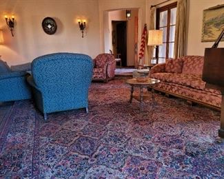 Huge 1930's all wool Karistan living room rug. Excellent color and 11x18 in size