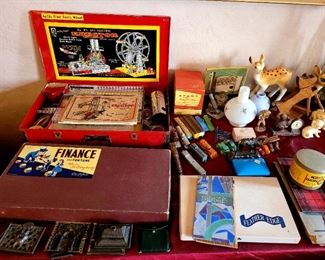 Vintage games and toys