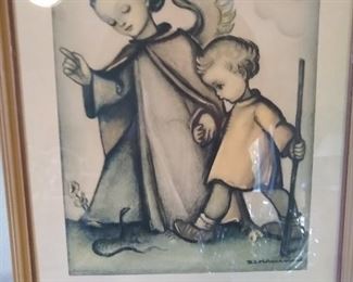 Hummel Print, "Her Guardian Angel"