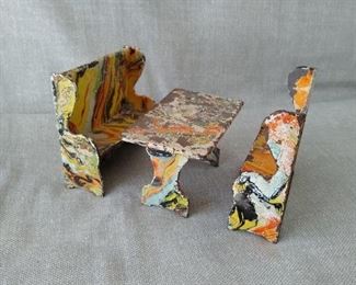 Antique doll house furniture