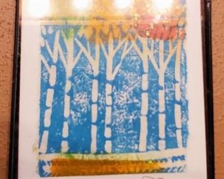 "Aspen" Print Block  Signed 