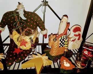 Folk Art  and Whimsical Santa's 