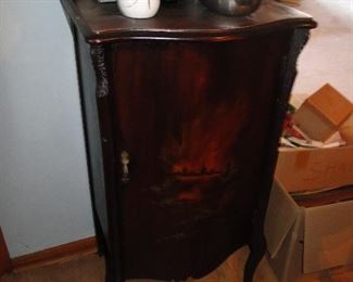 Record Cabinet filled with vintage records