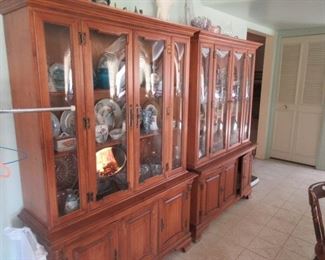 Retro bubble glass china cabinets