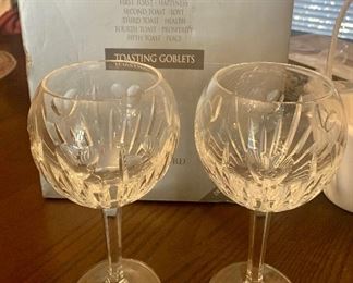 Waterford Toasting Goblets with Hearts