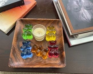 Glass Gummy Bear Paperweights