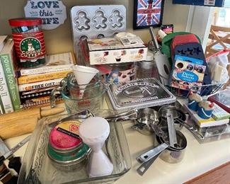 William Sonoma Cookie Cutters and Cookie Press, William Sonoma Measuring Cups and Spoons 