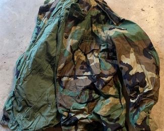 Camouflage Army Jacket, Pants, Shirts and More