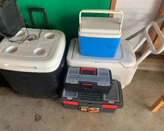 Coolers, Tool Boxes