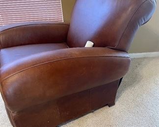 Pottery Barn Mitchell Gold Leather Recliner 