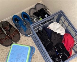 Boys Shoes, Gloves, and Caps