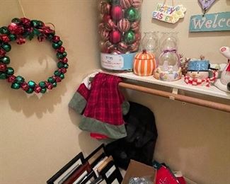 Picture Frames, Tree Skirt, Ornaments, Bell Wreath