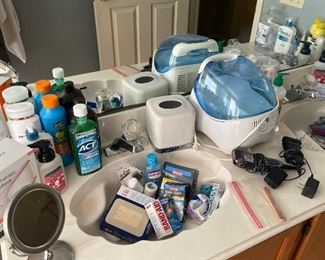 Bathroom Items Bandages, Mirror, Kleenex Box Covers Ceramic 