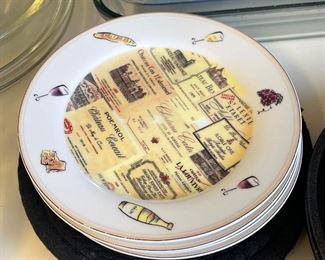 l Godenger Plates Wine Theme