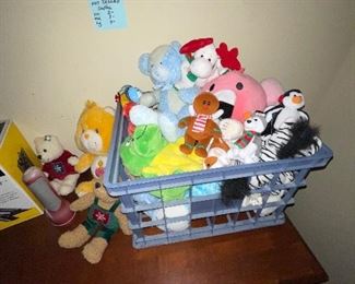 Variety of Stuffed animals and TYs