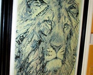Original signed work of Lion