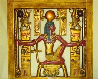 3D wall relief of King Tut