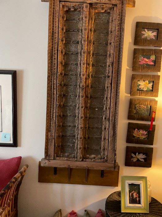 Antique Indian window shutters 28"Wx 48"H