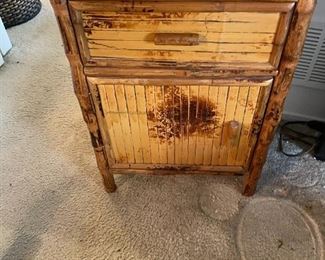 Bamboo side table