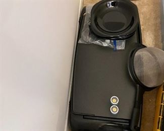 Large electric griddle and black plates